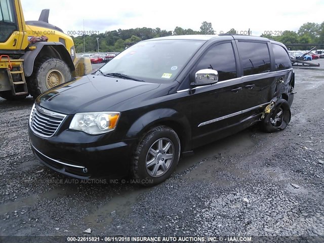 2A4RR8DGXBR703143 - 2011 CHRYSLER TOWN & COUNTRY TOURING L BLACK photo 2