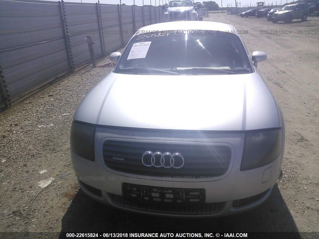 TRUWT28N411007564 - 2001 AUDI TT QUATTRO SILVER photo 6