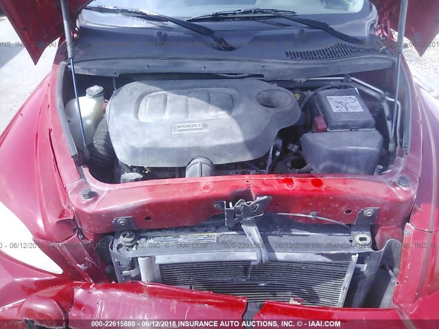3GNBAADB7AS600362 - 2010 CHEVROLET HHR LS RED photo 10