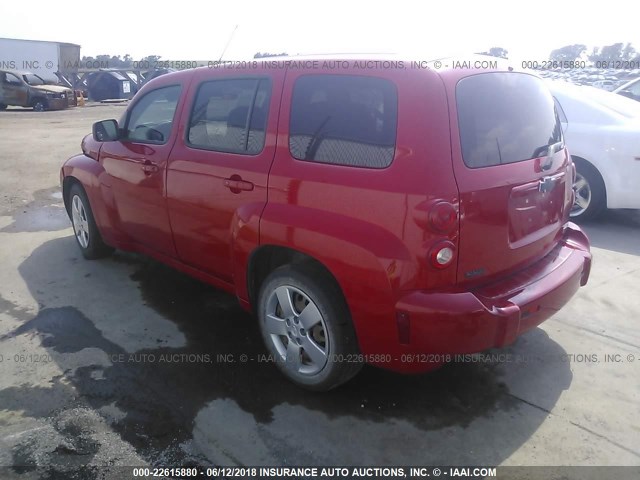 3GNBAADB7AS600362 - 2010 CHEVROLET HHR LS RED photo 3