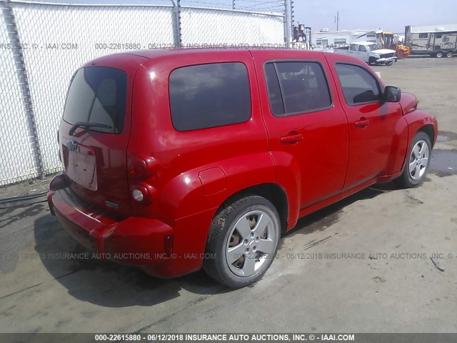 3GNBAADB7AS600362 - 2010 CHEVROLET HHR LS RED photo 4