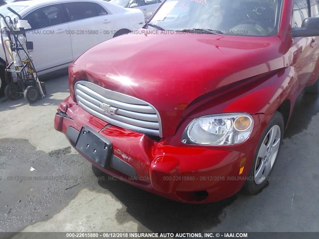3GNBAADB7AS600362 - 2010 CHEVROLET HHR LS RED photo 6