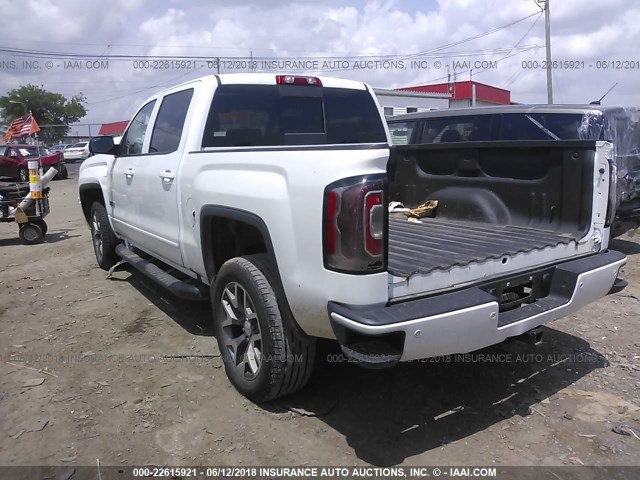 3GTU2NEC0HG139368 - 2017 GMC SIERRA K1500 SLT WHITE photo 3