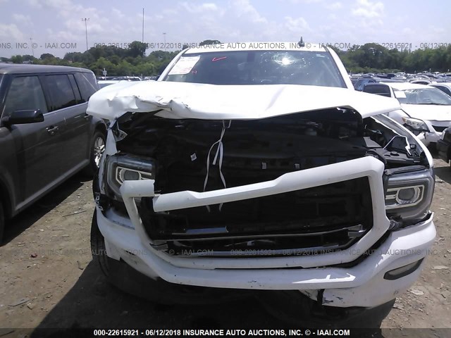 3GTU2NEC0HG139368 - 2017 GMC SIERRA K1500 SLT WHITE photo 6