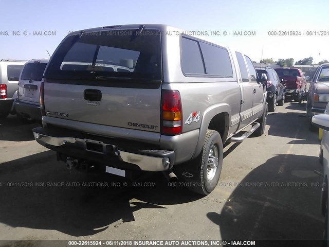 1GCHK29GX1E295234 - 2001 CHEVROLET SILVERADO K2500 HEAVY DUTY GRAY photo 4