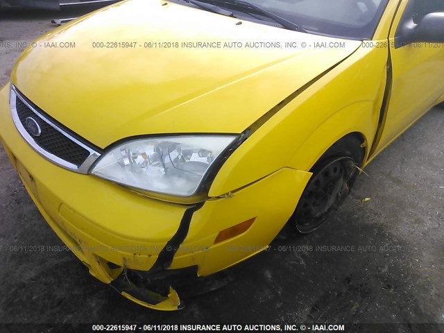 1FAFP31N77W169866 - 2007 FORD FOCUS ZX3/S/SE/SES YELLOW photo 6