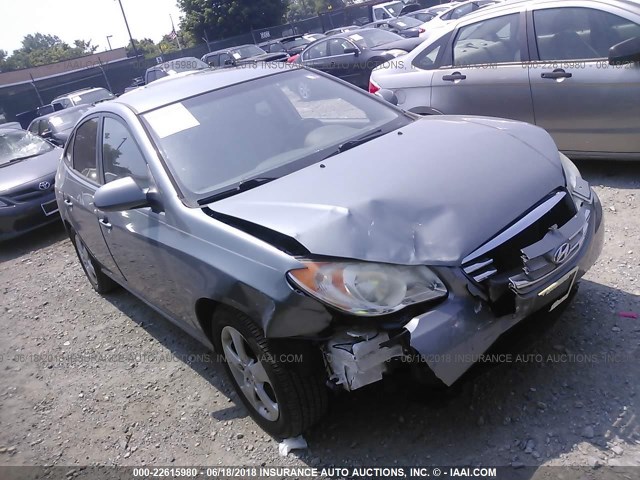 KMHDU4AD8AU183362 - 2010 HYUNDAI ELANTRA BLUE/GLS/SE GRAY photo 1