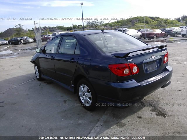 2T1BR32E76C639550 - 2006 TOYOTA COROLLA CE/LE/S BLUE photo 3