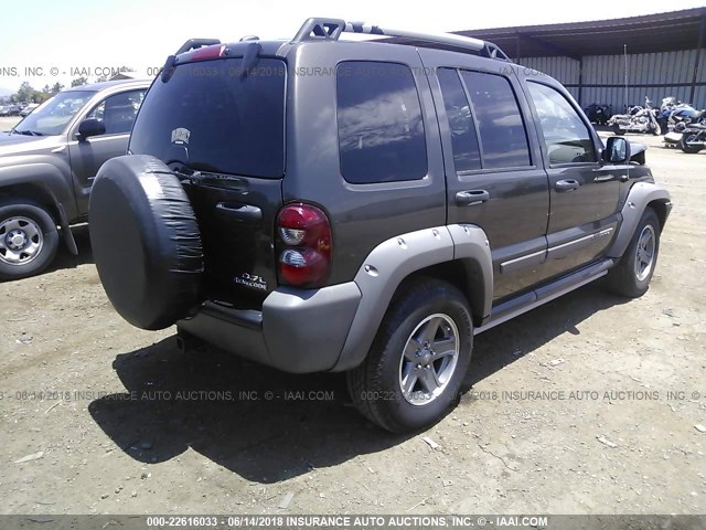 1J4GK38K55W612760 - 2005 JEEP LIBERTY RENEGADE GRAY photo 4