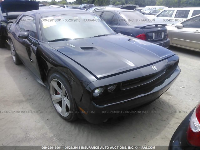 2B3CJ7DW4AH277766 - 2010 DODGE CHALLENGER SRT-8 BLACK photo 1