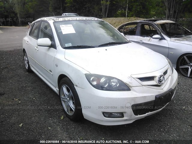 JM1BK344X81149930 - 2008 MAZDA 3 HATCHBACK WHITE photo 1