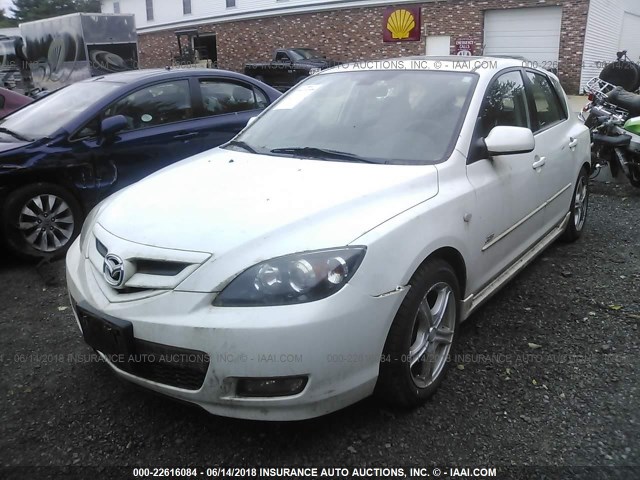 JM1BK344X81149930 - 2008 MAZDA 3 HATCHBACK WHITE photo 2