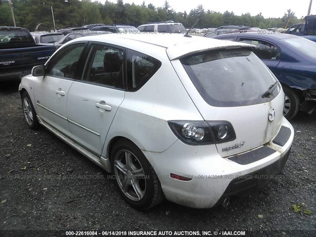 JM1BK344X81149930 - 2008 MAZDA 3 HATCHBACK WHITE photo 3