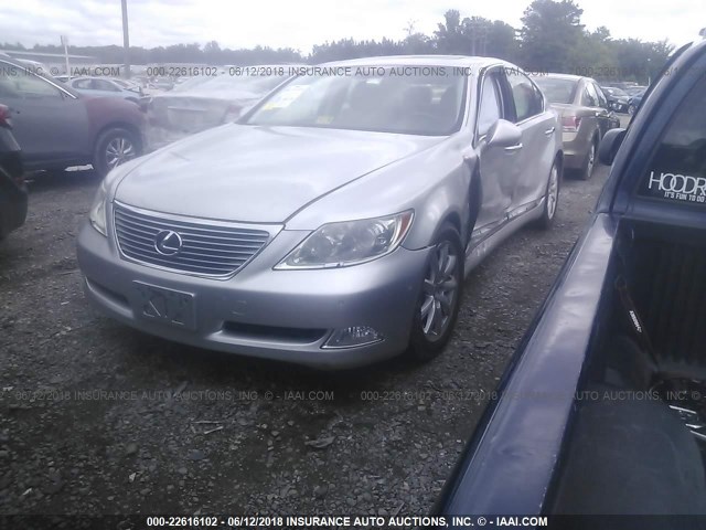 JTHBL46F275046735 - 2007 LEXUS LS 460 SILVER photo 2