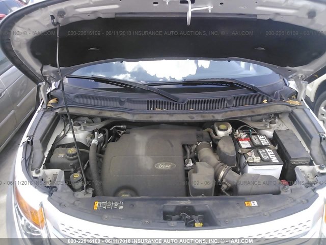 1FM5K7F82DGC86772 - 2013 FORD EXPLORER LIMITED Silber Foto 10