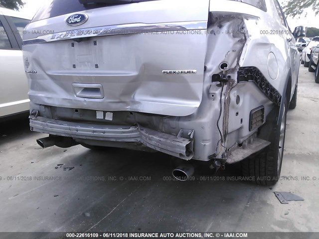 1FM5K7F82DGC86772 - 2013 FORD EXPLORER LIMITED SILVER photo 6