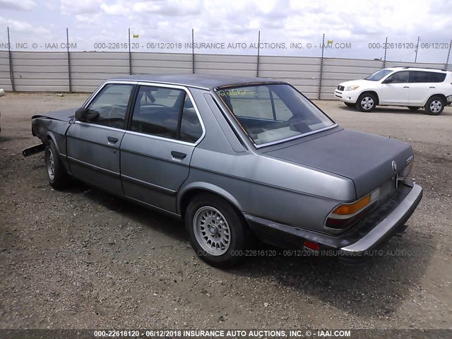 WBADK8309J9887291 - 1988 BMW 528 E AUTOMATIC BLUE photo 3