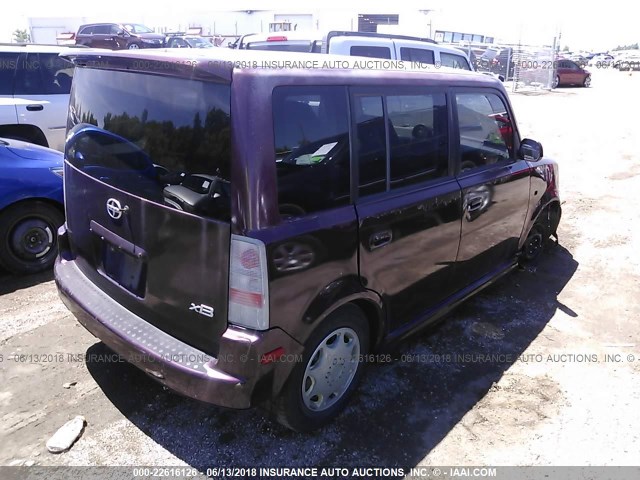 JTLKT324940158820 - 2004 TOYOTA SCION XB იასამნისფერი ფოტო 4