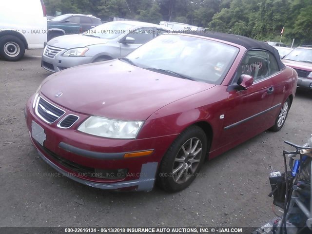 YS3FD79Y256007206 - 2005 SAAB 9-3 ARC RED photo 2