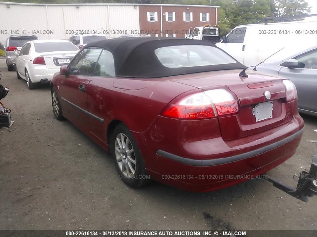 YS3FD79Y256007206 - 2005 SAAB 9-3 ARC RED photo 3