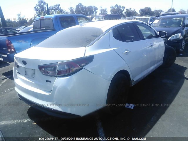 KNAGM4AD7G5095808 - 2016 KIA OPTIMA HYBRID WHITE photo 4