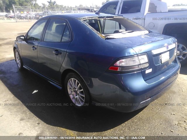 YS3FB49Y181009860 - 2008 SAAB 9-3 2.0T BLUE photo 3