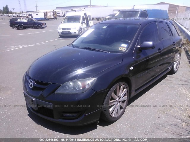 JM1BK34L481114162 - 2008 MAZDA SPEED 3 BLACK photo 2