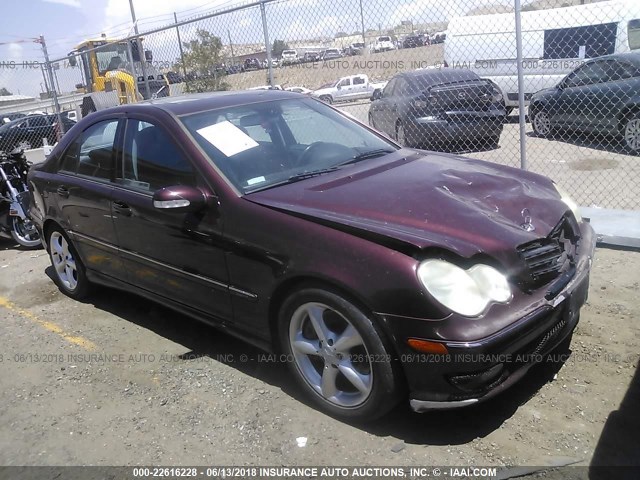 WDBRF52H36A872986 - 2006 MERCEDES-BENZ C GENERATION 2006 230 MAROON photo 1