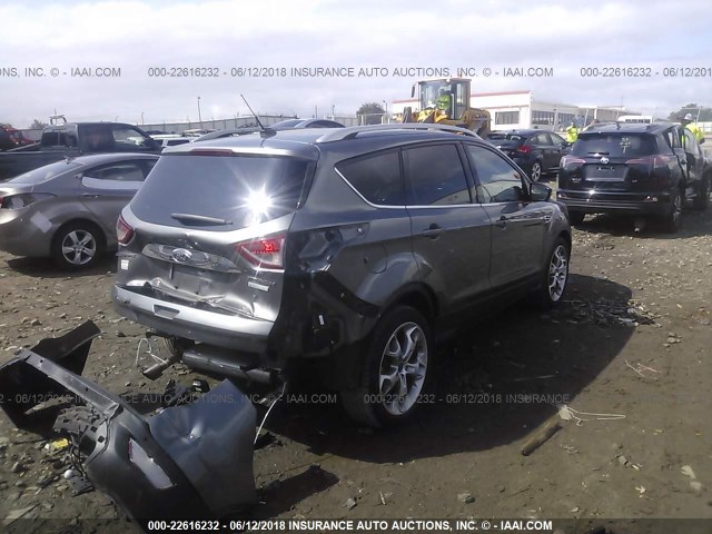 1FMCU0J95EUD41484 - 2014 FORD ESCAPE TITANIUM SILVER photo 4