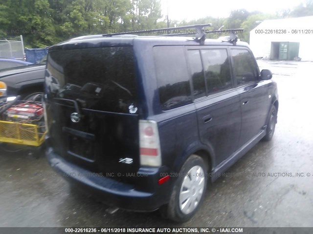 JTLKT324464091359 - 2006 TOYOTA SCION XB მუქი ლურჯი ფოტო 4