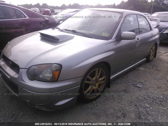 JF1GD29625G503359 - 2005 SUBARU IMPREZA WRX/VDT SILVER photo 2