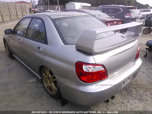 JF1GD29625G503359 - 2005 SUBARU IMPREZA WRX/VDT SILVER photo 3