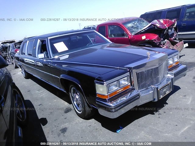 1G6DW69Y8G9707402 - 1986 CADILLAC FLEETWOOD BROUGHAM BLACK photo 1