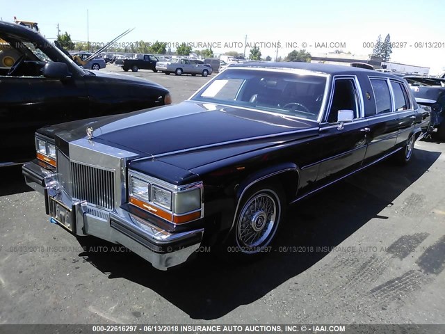 1G6DW69Y8G9707402 - 1986 CADILLAC FLEETWOOD BROUGHAM BLACK photo 2