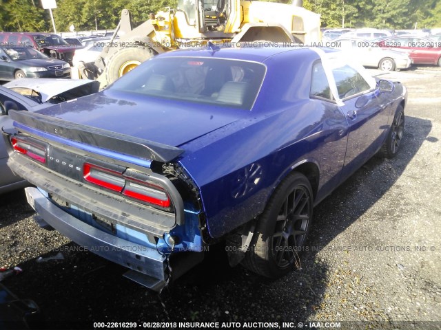 2C3CDZFJ8JH177905 - 2018 DODGE CHALLENGER R/T 392 BLUE photo 4