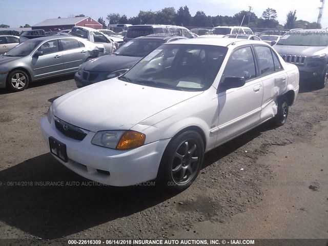 JM1BJ2219Y0272338 - 2000 MAZDA PROTEGE ES WHITE photo 2