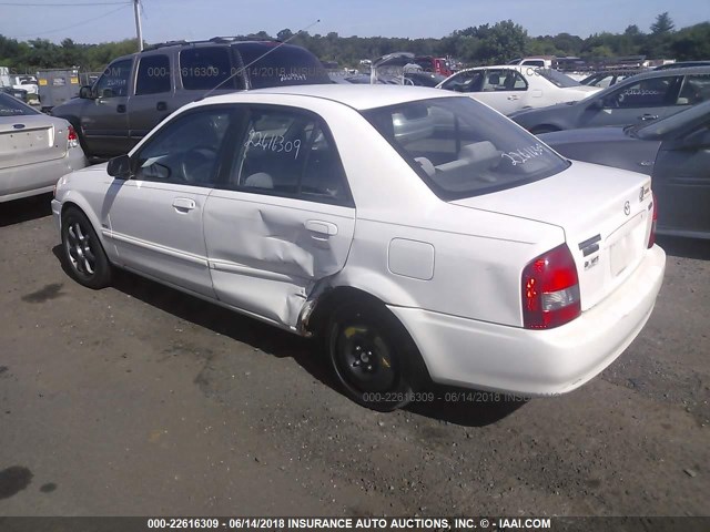 JM1BJ2219Y0272338 - 2000 MAZDA PROTEGE ES WHITE photo 3