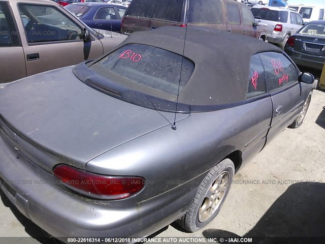 3C3EL55H8XT593861 - 1999 CHRYSLER SEBRING JXI GRAY photo 4