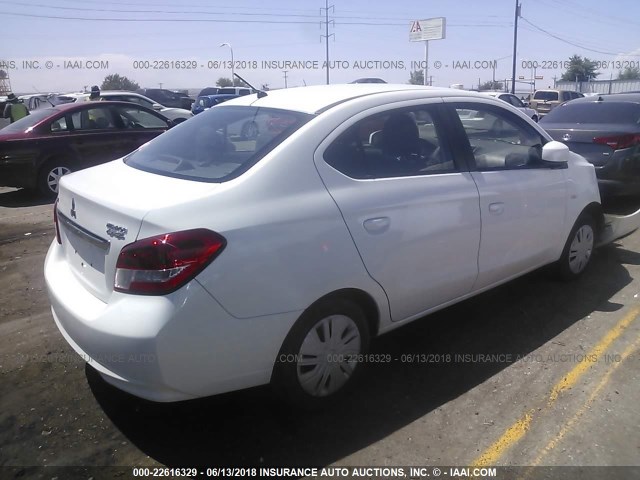 ML32F3FJ6HHF15404 - 2017 MITSUBISHI MIRAGE G4 ES თეთრი ფოტო 4