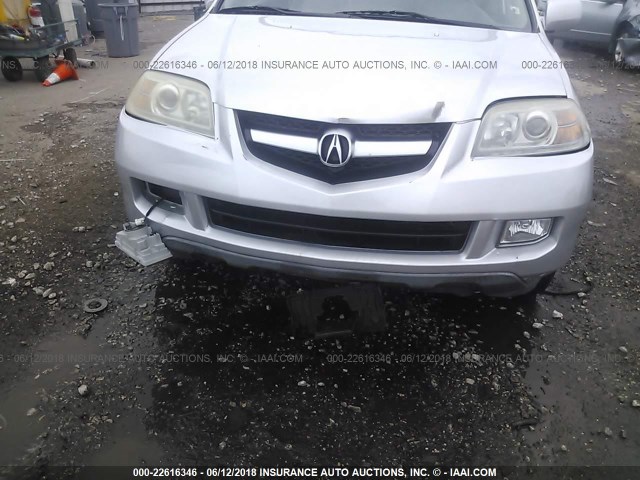 2HNYD18655H510010 - 2005 ACURA MDX TOURING SILVER photo 6