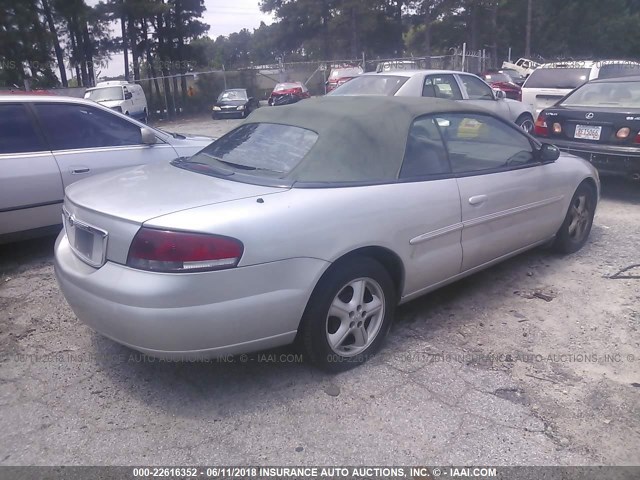 1C3EL45X65N698932 - 2005 CHRYSLER SEBRING SILVER photo 4