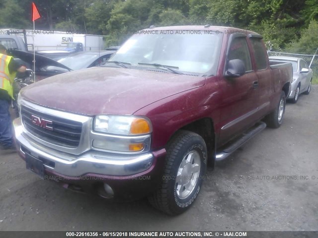 2GTEK19TX41206245 - 2004 GMC NEW SIERRA K1500 BURGUNDY photo 2