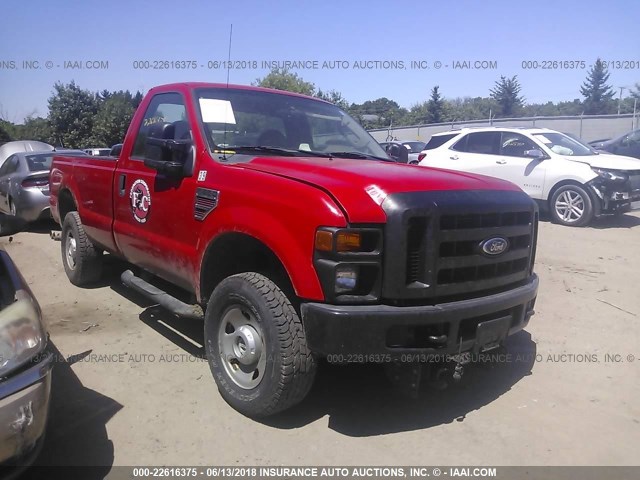 1FTSF21R59EA10622 - 2009 FORD F250 SUPER DUTY RED photo 1