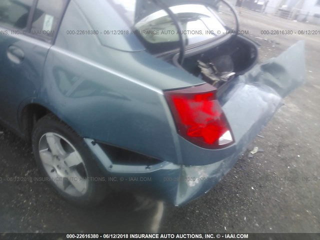 1G8AL55F86Z183099 - 2006 SATURN ION LEVEL 3 GREEN photo 6