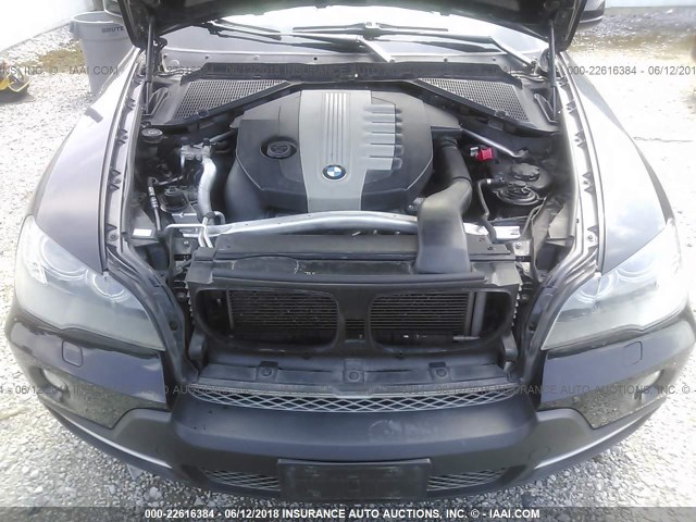 5UXFF0C55ALT75185 - 2010 BMW X5 XDRIVE35D BLACK photo 10