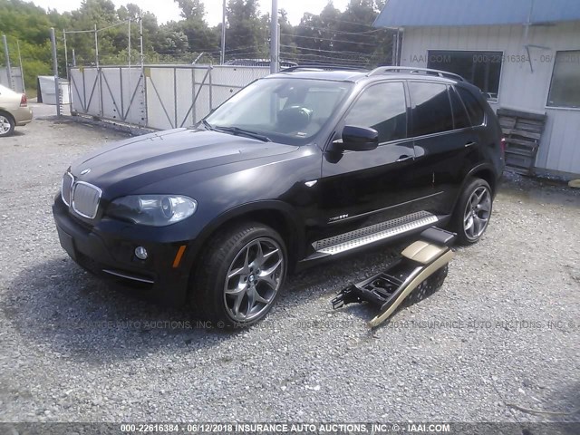 5UXFF0C55ALT75185 - 2010 BMW X5 XDRIVE35D BLACK photo 2