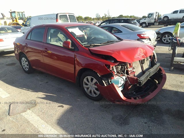 2T1BU4EE2DC009139 - 2013 TOYOTA COROLLA S/LE RED photo 1