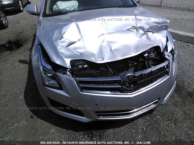 1G6AB5RXXE0112410 - 2014 CADILLAC ATS LUXURY SILVER photo 6