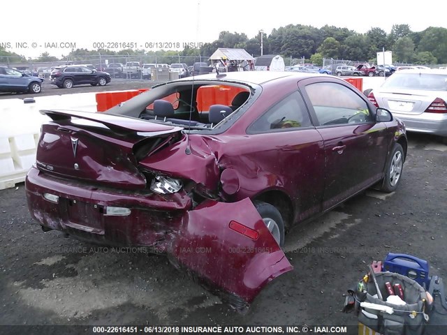 1G2AS18H097180295 - 2009 PONTIAC G5 MAROON photo 4