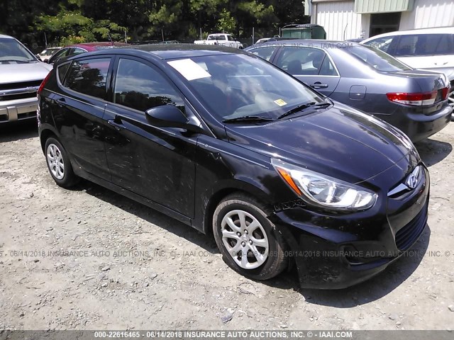 KMHCT5AEXDU114397 - 2013 HYUNDAI ACCENT GLS/GS BLACK photo 1